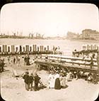 Marine Terrace sands and Bathing Machines c1900 [Chris Brown]